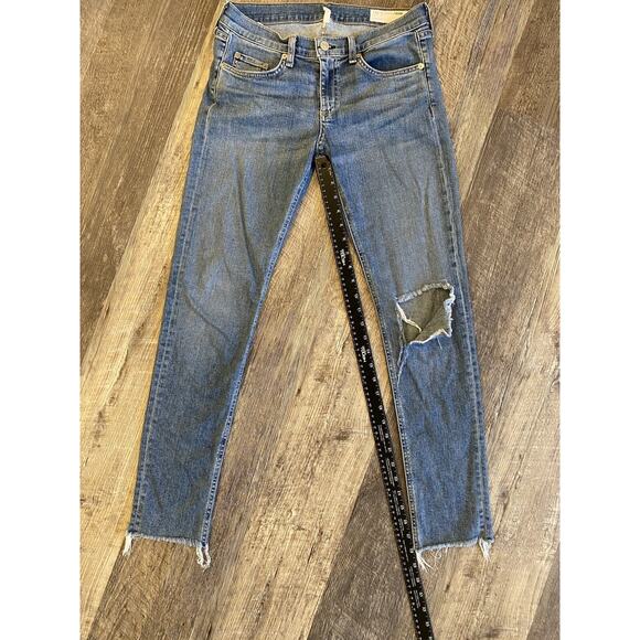 Rag & Bone Jeans Womens Size 28 Distressed Skinny Denim Casual Normcore Pants - Picture 16 of 16